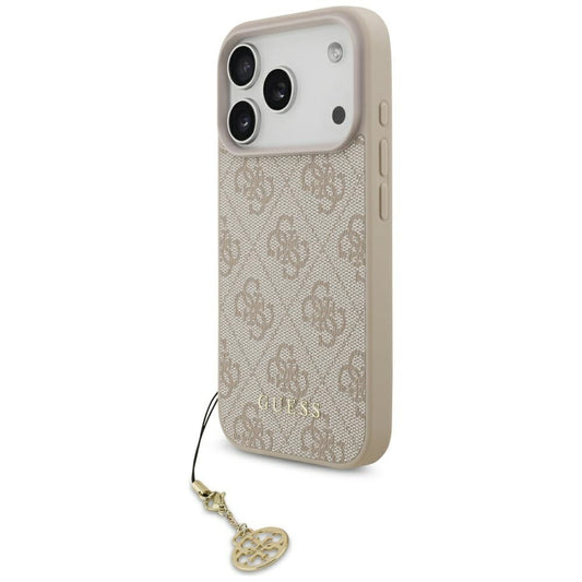 MagSafe hoesje voor Apple iPhone 17 Pro Max, Guess, 4G Charm Cradle, Roze