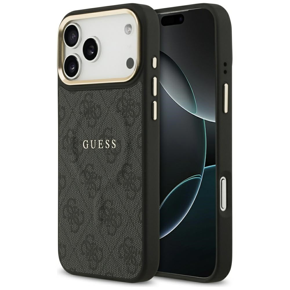 MagSafe Case for Apple iPhone 17 Pro Max, Guess, 4G Classic, Black
