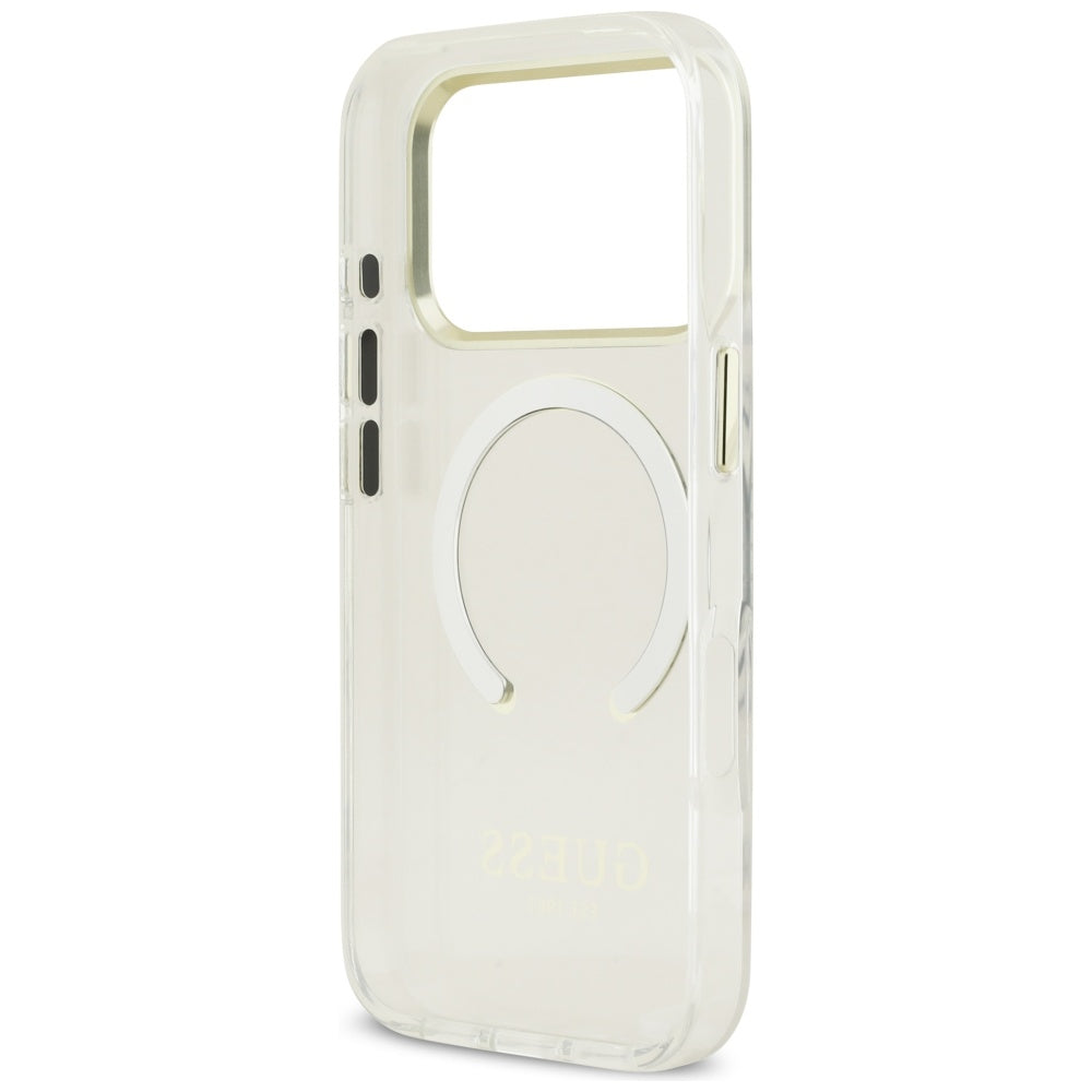 MagSafe hoesje voor Apple iPhone 17 Pro Max, Guess, Metal Outline, Goud