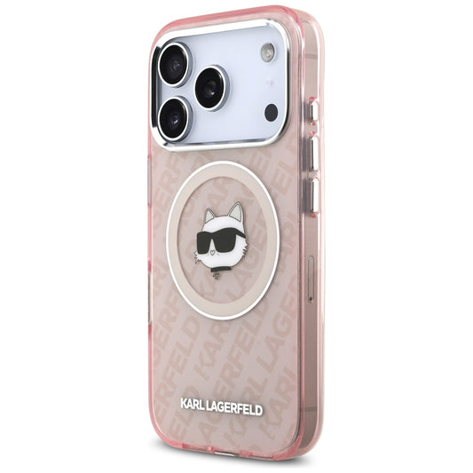 MagSafe hoesje voor Apple iPhone 17 Pro Max, Karl Lagerfeld, IML Choupette's Head, Roze