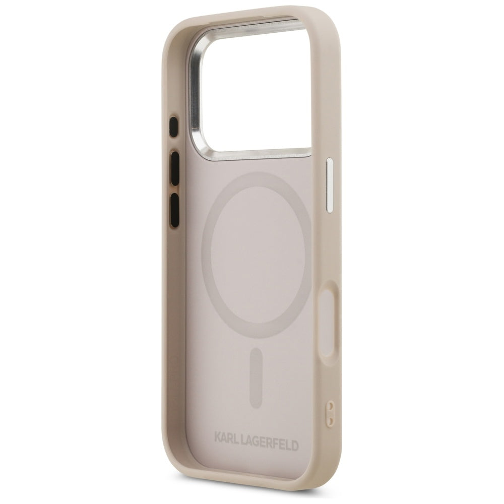 MagSafe hoesje voor Apple iPhone 17 Pro Max, Karl Lagerfeld, Karl & Choupette Pins, Roze