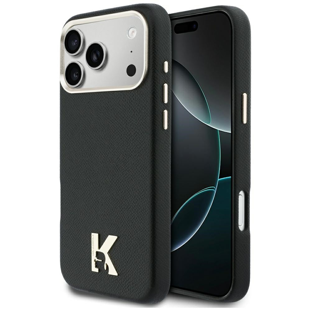 MagSafe hoes voor Apple iPhone 17 Pro Max, Karl Lagerfeld, Karl Head Logo, Zwart