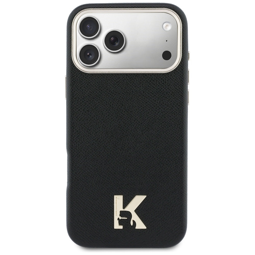 MagSafe hoes voor Apple iPhone 17 Pro Max, Karl Lagerfeld, Karl Head Logo, Zwart
