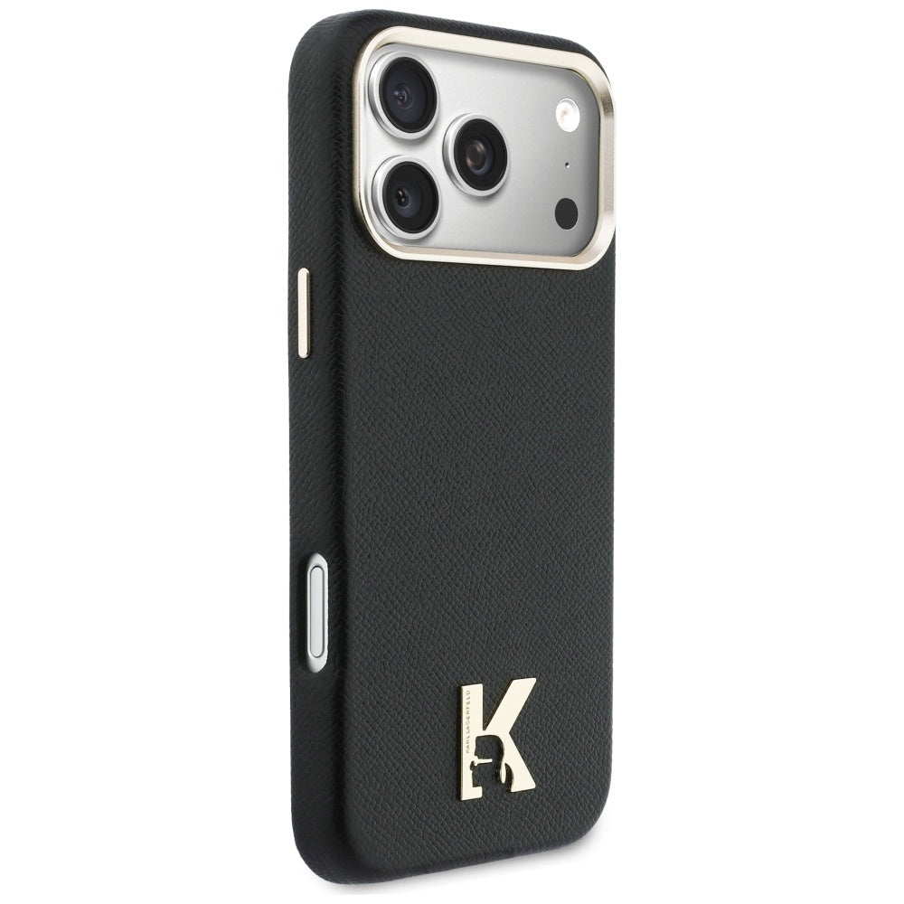 MagSafe hoes voor Apple iPhone 17 Pro Max, Karl Lagerfeld, Karl Head Logo, Zwart