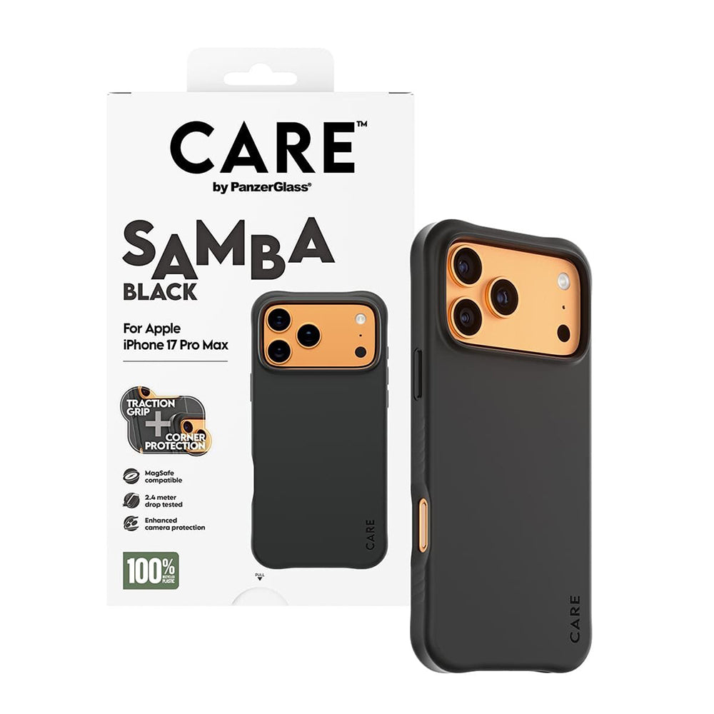 MagSafe hoes voor Apple iPhone 17 Pro Max, PanzerGlass, Care Fashionable, Zwart
