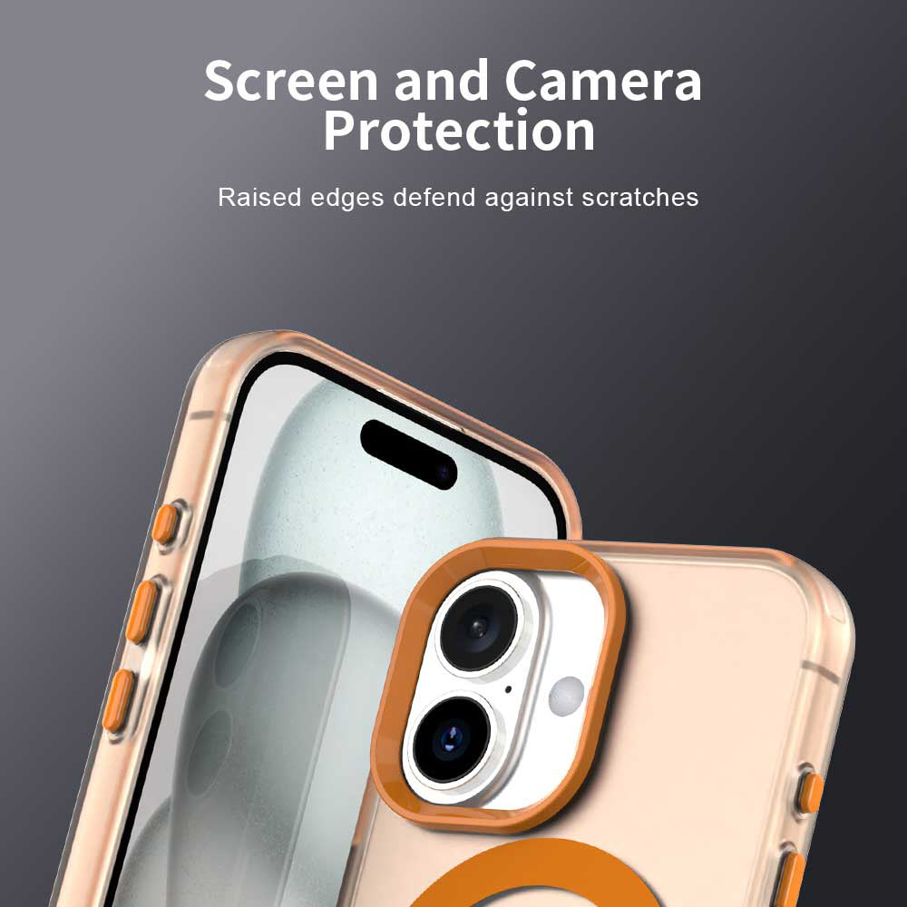 MagSafe Case for Apple iPhone 17 Pro Max, Techsuit, CandyCase, Orange