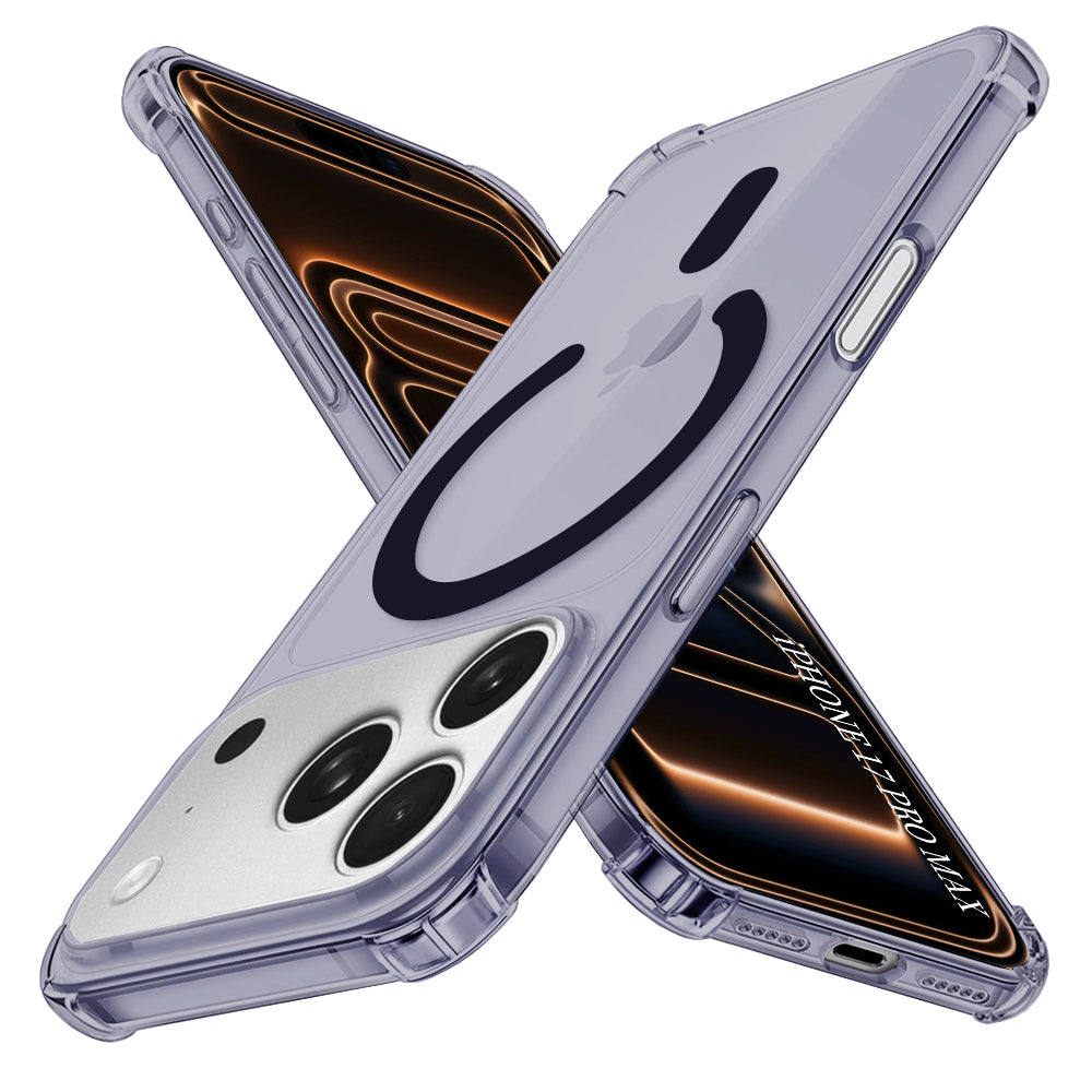 MagSafe hoesje voor Apple iPhone 17 Pro Max, Techsuit, Schokbestendig, Rookkleurig