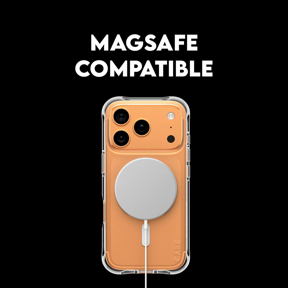 MagSafe hoesje voor Apple iPhone 17 Pro, PanzerGlass, Modieus, Transparant Wit
