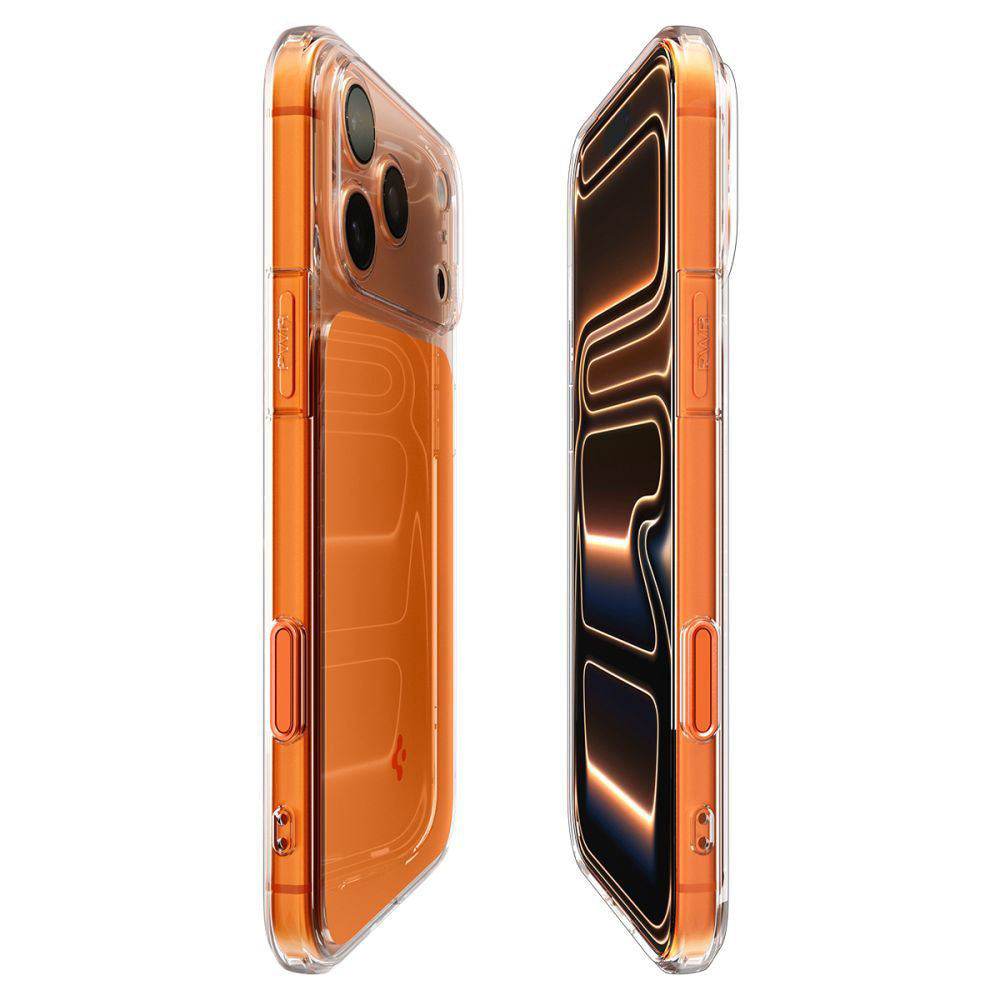 MagSafe hoesje voor Apple iPhone 17 Pro, Spigen, Ultra Hybrid T, Oranje ACS10477