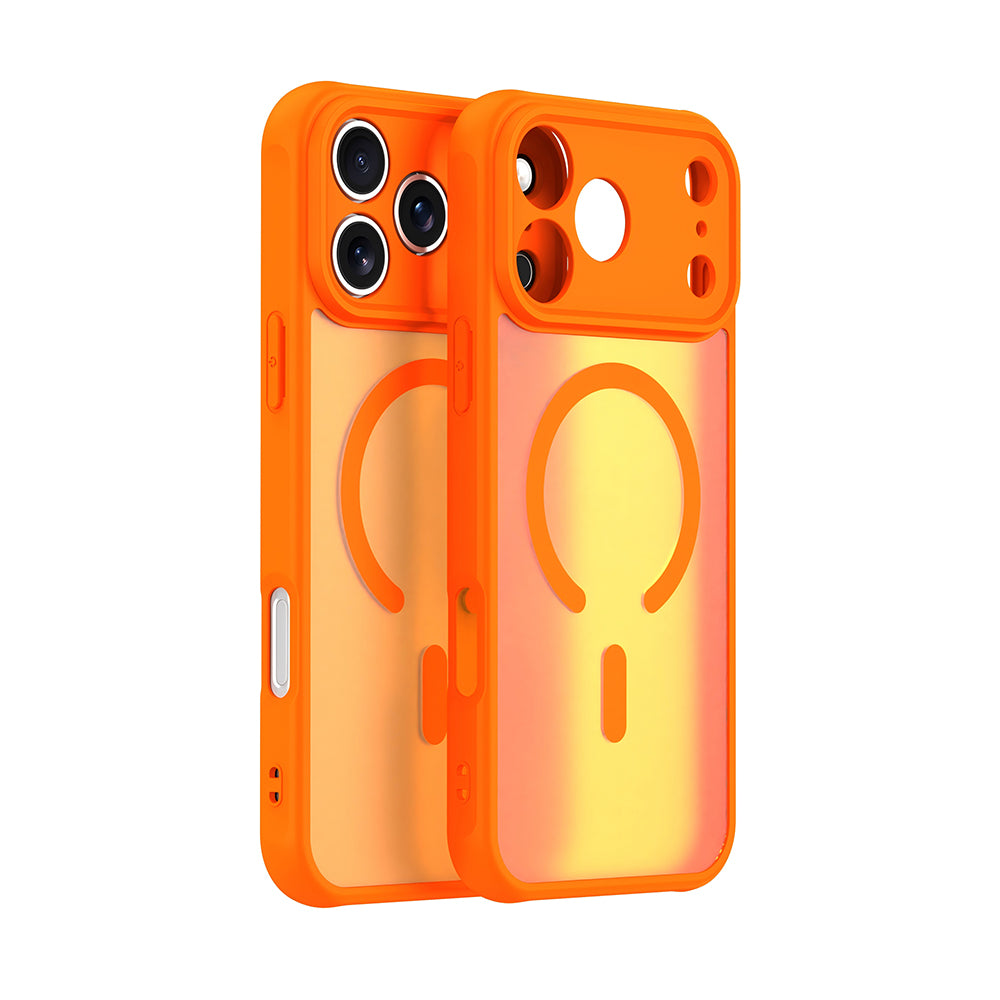 MagSafe hoesje voor Apple iPhone 17 Pro, Techsuit, HaloFrost II, Oranje