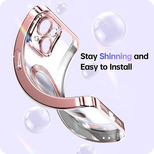 MagSafe hoesje voor Apple iPhone 17 Pro, Techsuit, Luxury Glitter, Zilver