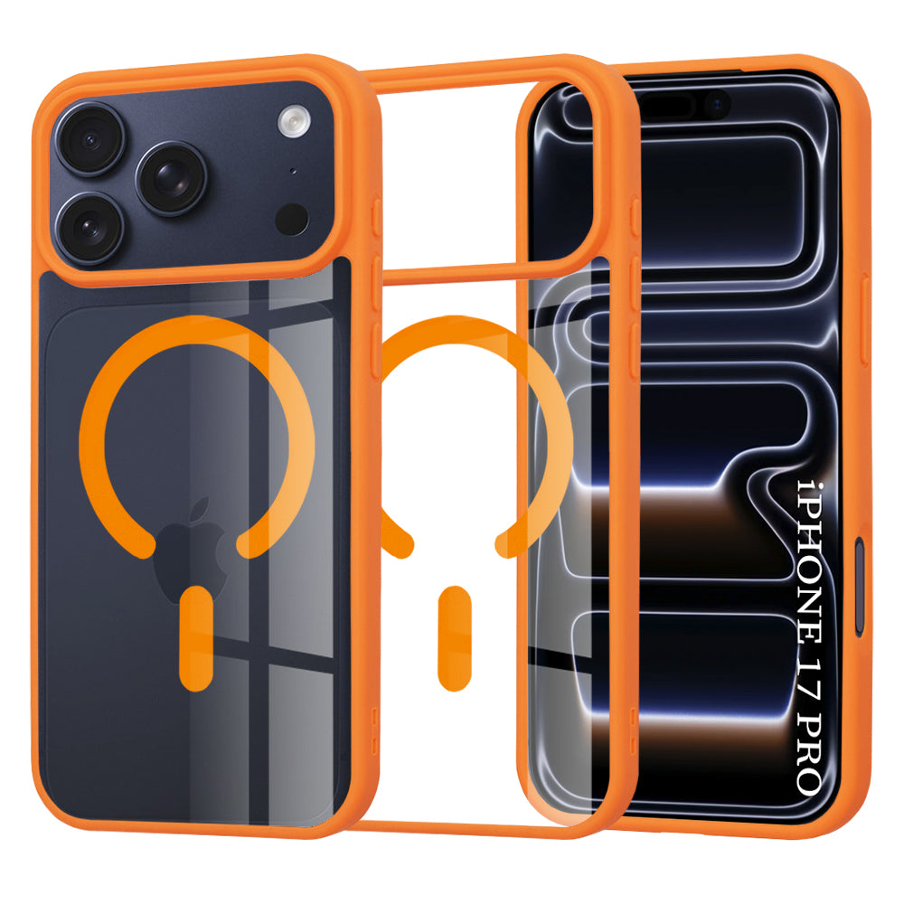 MagSafe hoesje voor Apple iPhone 17 Pro, Techsuit, Pro, Oranje