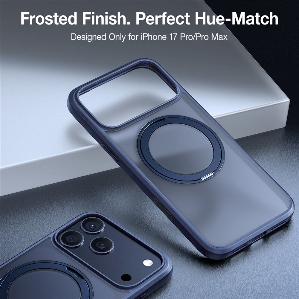 MagSafe hoes voor Apple iPhone 17 Pro, Torras, Ostand Pro, Marineblauw