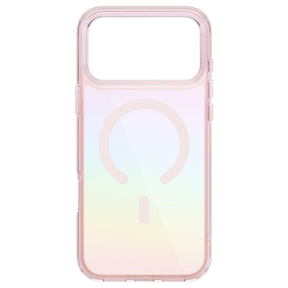 MagSafe hoesje voor Apple iPhone 17 Pro, UNIQ, Iridescia MagClick, Pastelblauw