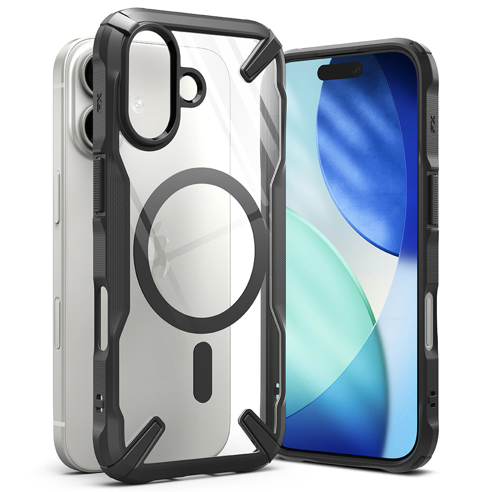 MagSafe hoesje voor Apple iPhone 17, Ringke, Fusion X, Zwart