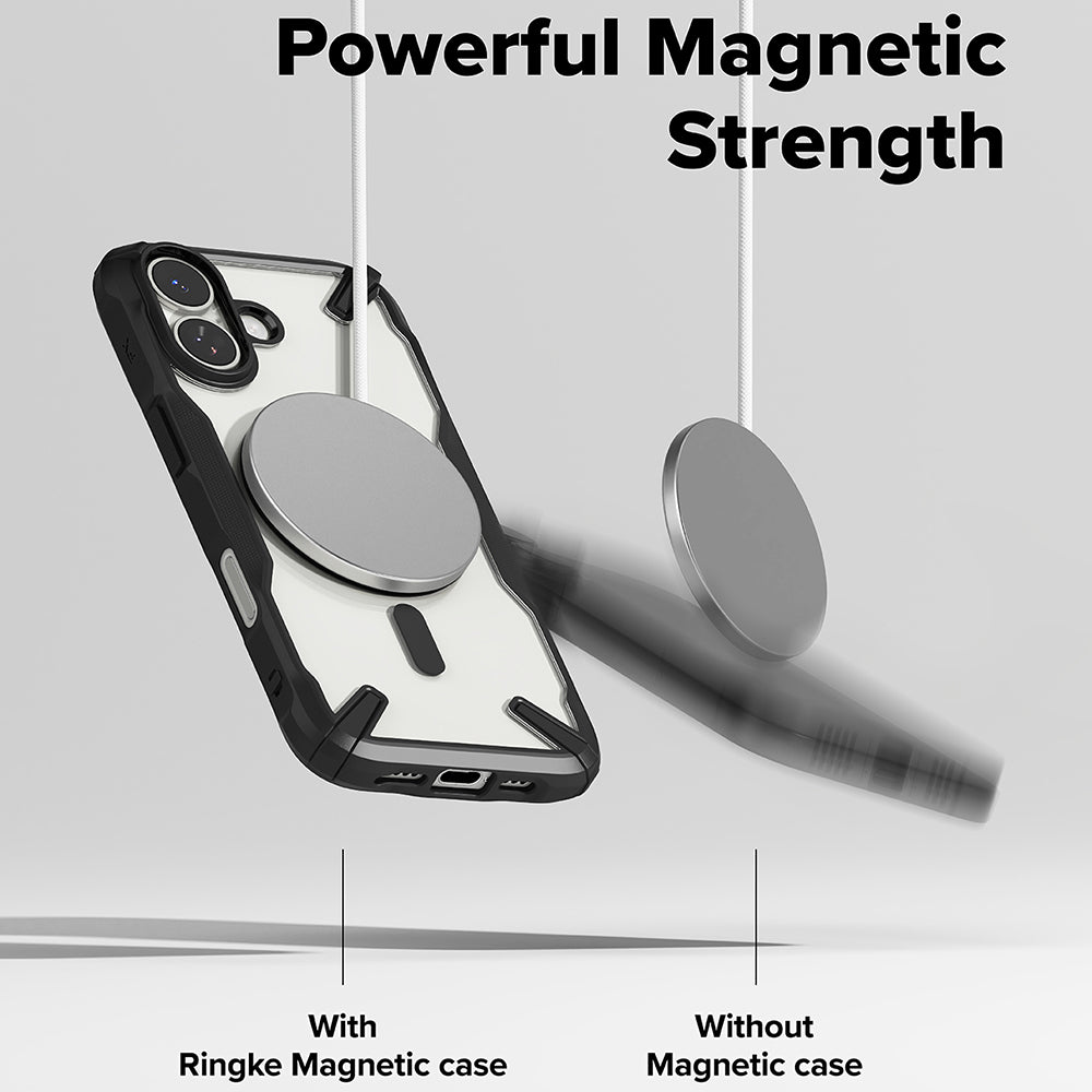 MagSafe hoesje voor Apple iPhone 17, Ringke, Fusion X, Zwart
