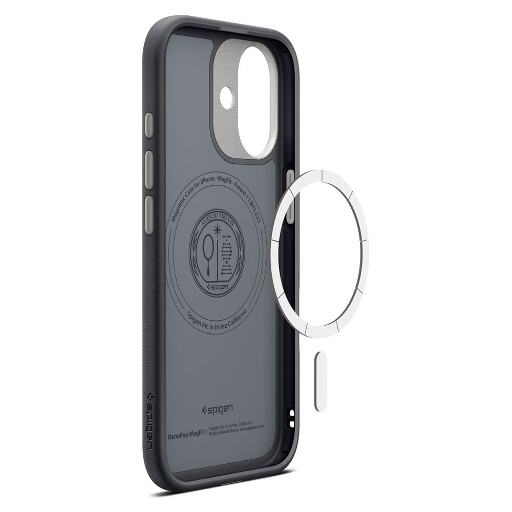 MagSafe hoesje voor Apple iPhone 17, Spigen, Caseology Nano Pop, Zwart ACS10366