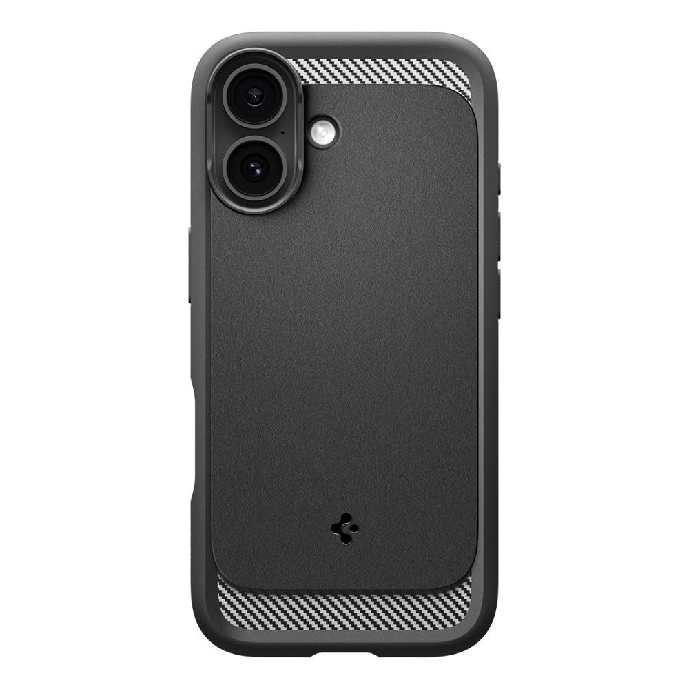 MagSafe hoesje voor Apple iPhone 17, Spigen, Rugged Armor, Matzwart ACS10367