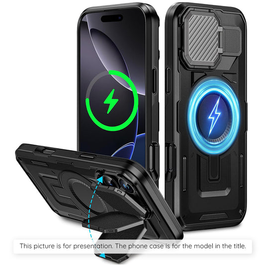 MagSafe hoes voor Apple iPhone 17, Techsuit, CamVault, Zwart