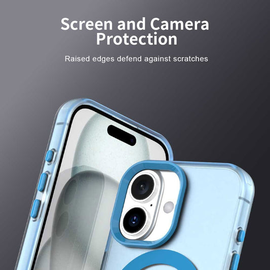 MagSafe hoesje voor Apple iPhone 17, Techsuit, CandyCase, Blauw