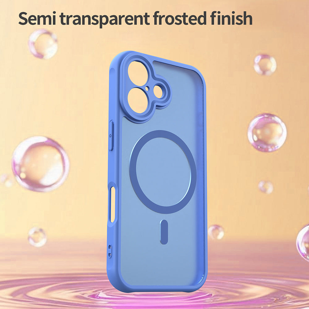 MagSafe Case for Apple iPhone 17, Techsuit, HaloFrost II, Blue