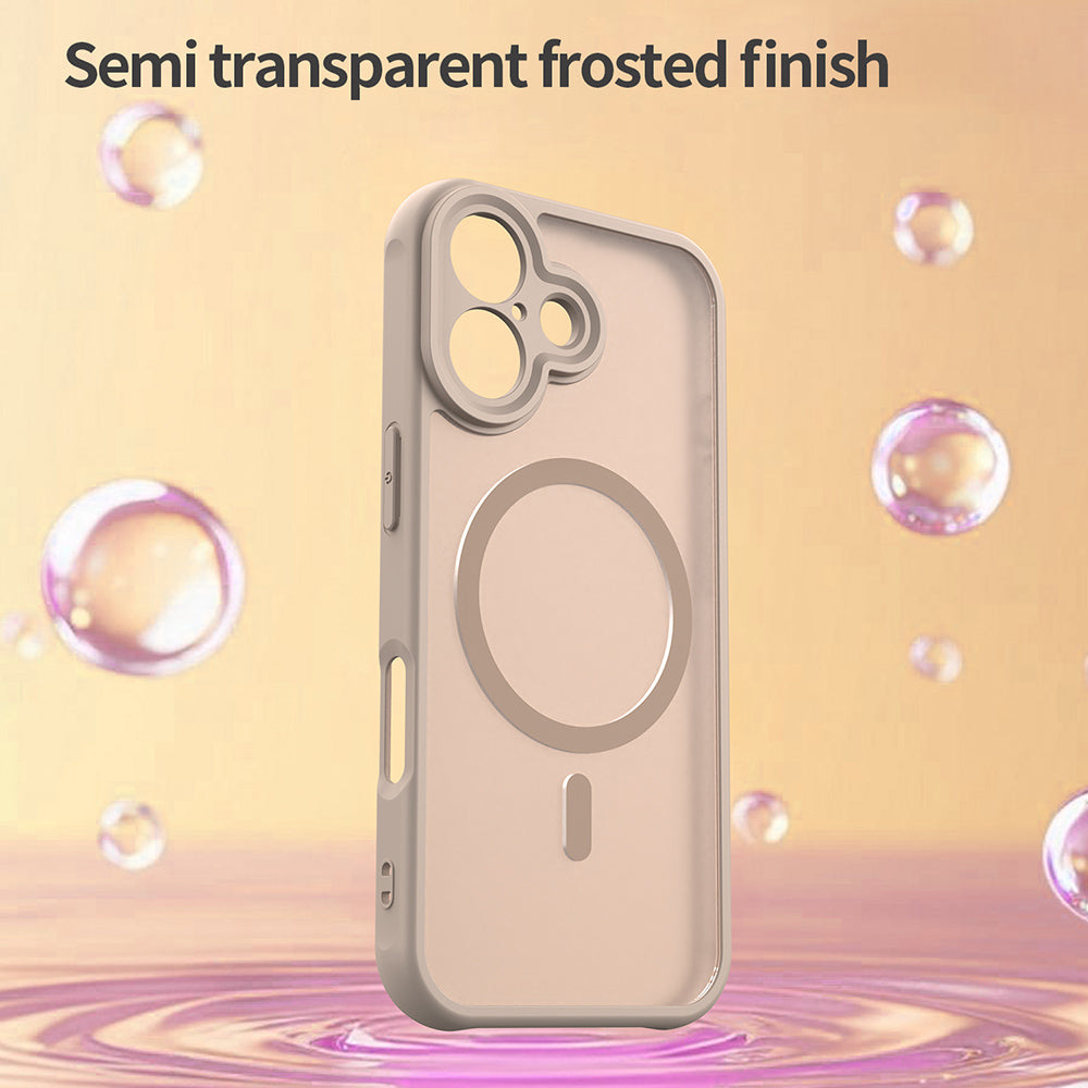 MagSafe Case for Apple iPhone 17, Techsuit, HaloFrost II, Gold