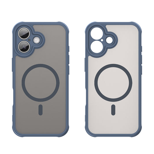 MagSafe hoesje voor Apple iPhone 17, Techsuit, HaloFrost II, Marineblauw