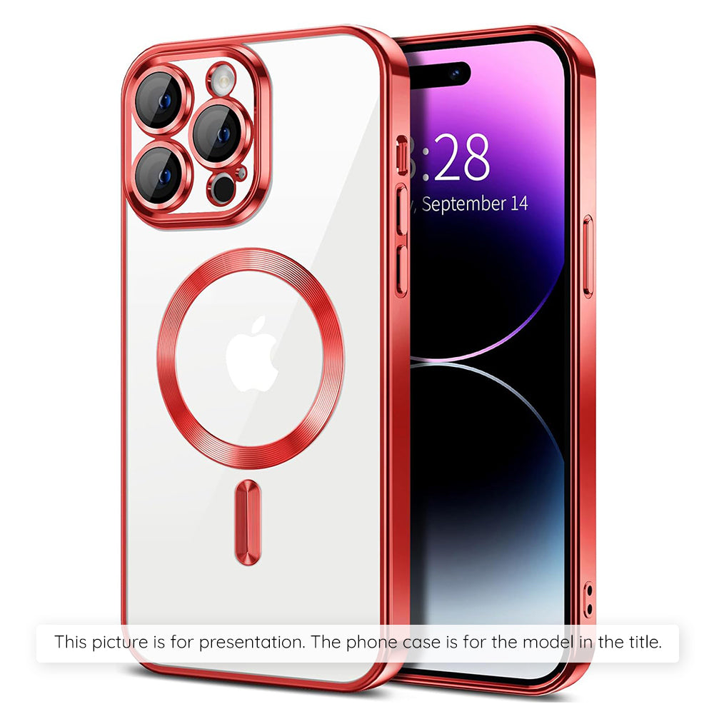 MagSafe hoesje voor Apple iPhone 17, Techsuit, Luxury Crystal, Roze