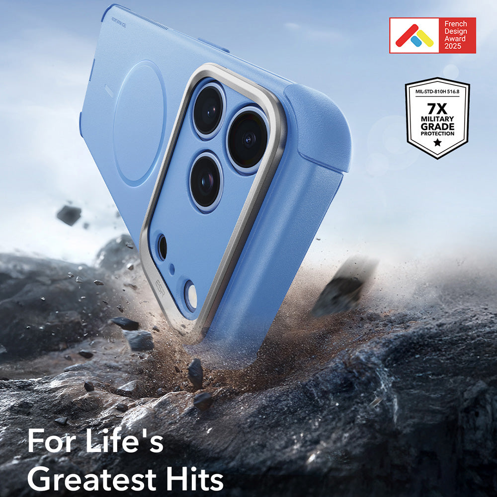 MagSafe-hoes voor Apple iPhone 18 Pro / 17 Pro, ESR, Cyber Armor Kickstand, Blauw