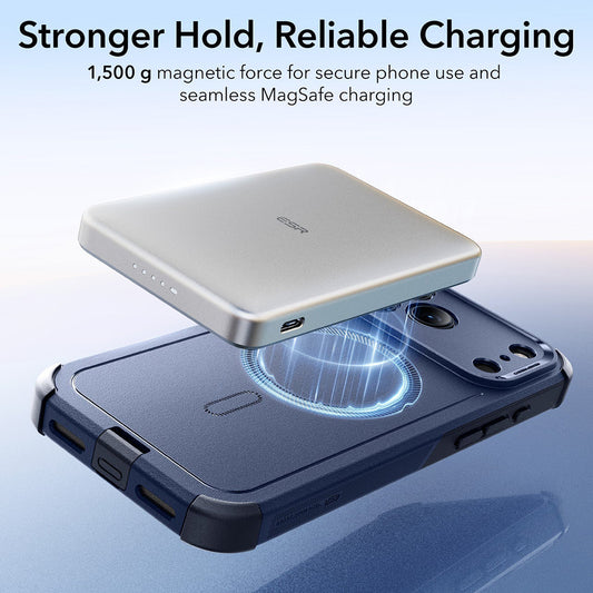 MagSafe-hoes voor Apple iPhone 18 Pro / 17 Pro, ESR, Cyber, Marineblauw