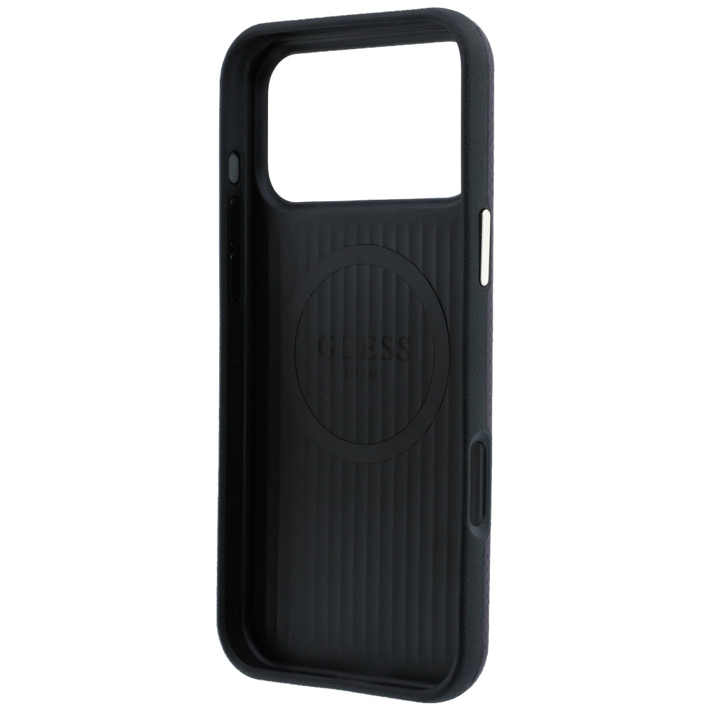MagSafe-hoesje voor Apple iPhone 18 Pro / 17 Pro, Guess, Kevlar Driehoek Logo, Bordeaux