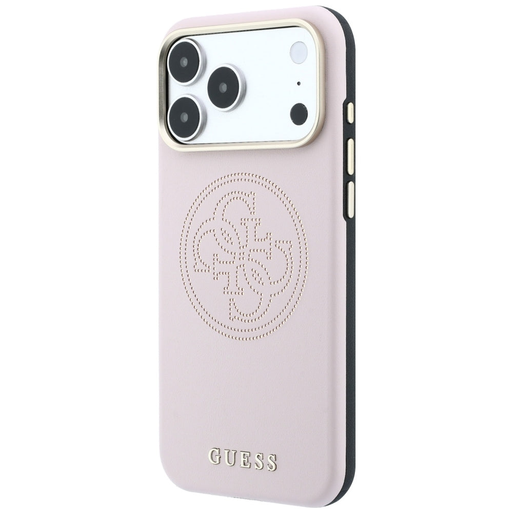 MagSafe-hoesje voor Apple iPhone 18 Pro / 17 Pro, Guess, Geperforeerd 4G, Roze