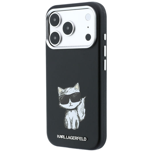 MagSafe-hoesje voor Apple iPhone 18 Pro / 17 Pro, Karl Lagerfeld, Choupette Sketch, Zwart