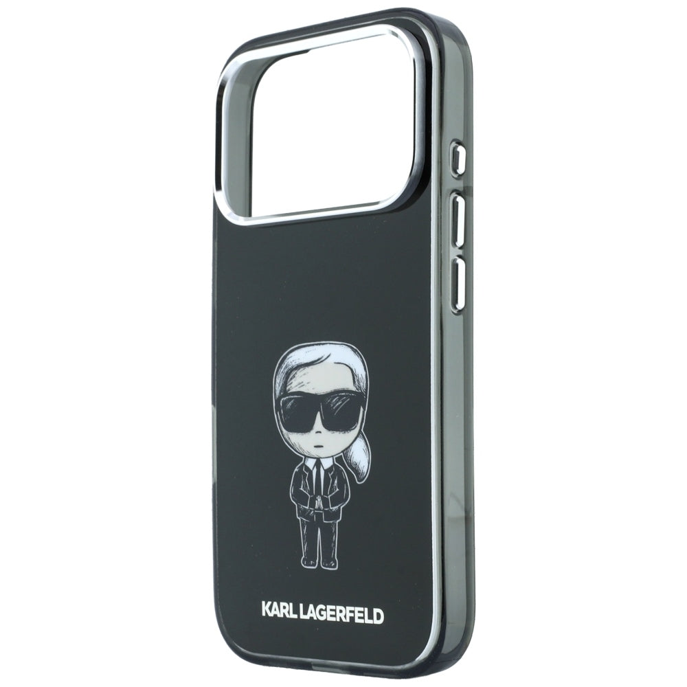 MagSafe-hoes voor Apple iPhone 18 Pro / 17 Pro, Karl Lagerfeld, HC IML Ikonik Sketch Print, Zwart