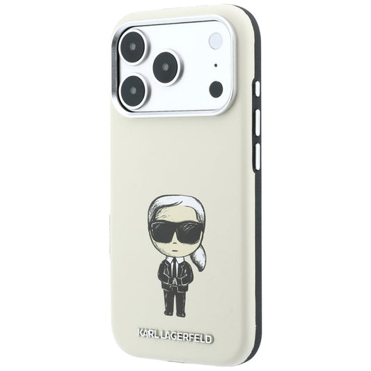 MagSafe-hoesje voor Apple iPhone 18 Pro / 17 Pro, Karl Lagerfeld, Ikonik Sketch, Beige