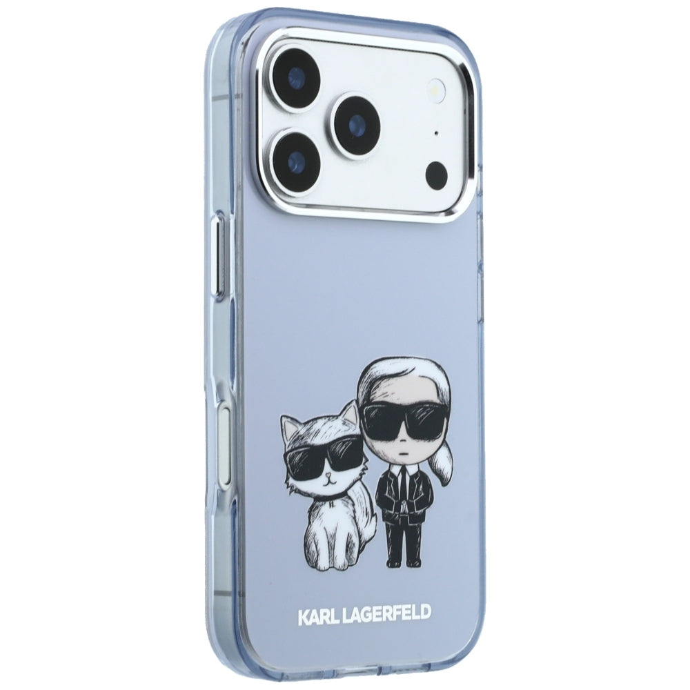 MagSafe-hoesje voor Apple iPhone 18 Pro / 17 Pro, Karl Lagerfeld, IML KC Bodies Sketch Print, Blauw