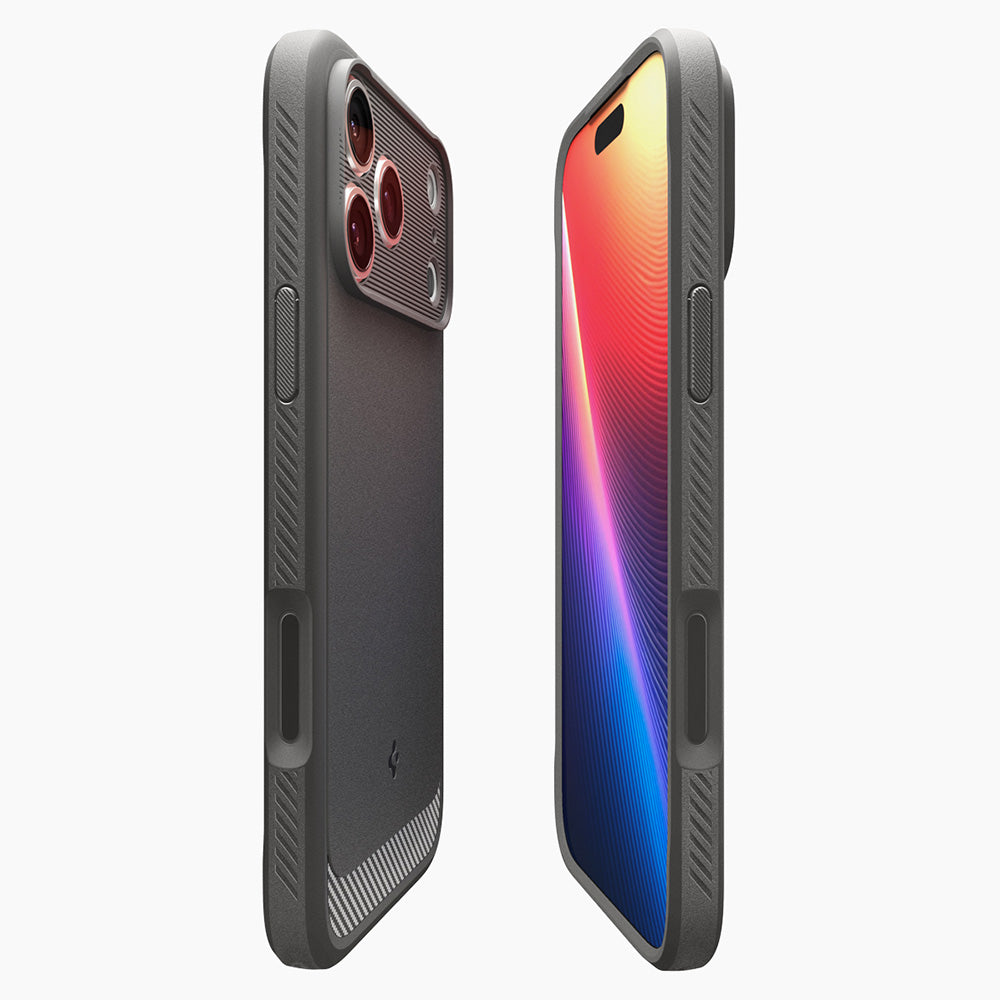 MagSafe-hoesje voor Apple iPhone 18 Pro / 17 Pro, Spigen, Rugged Armor, Grijs ACS12148