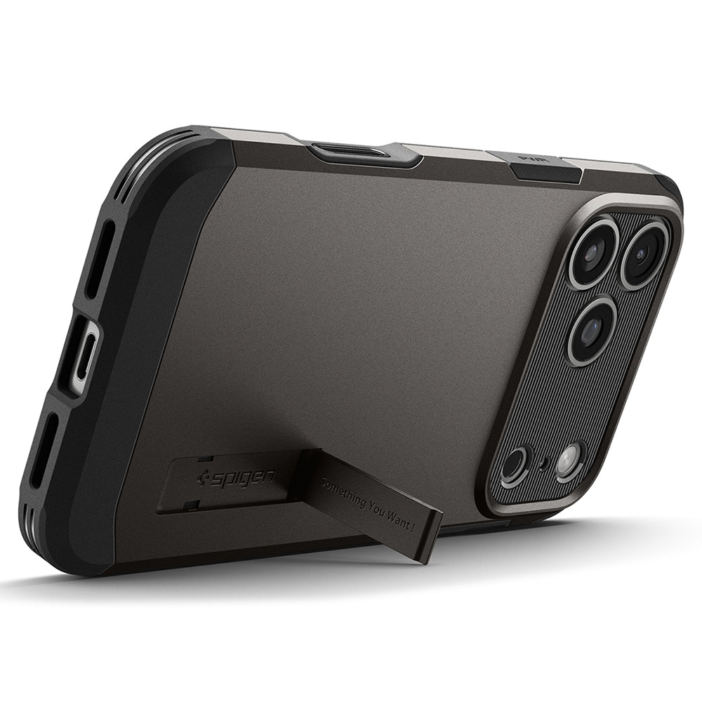 MagSafe-hoesje voor Apple iPhone 18 Pro / 17 Pro, Spigen, Tough Armor T, Grijs ACS12174