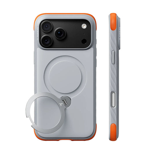 MagSafe-hoes voor Apple iPhone 18 Pro / 17 Pro, Torras, Ostand Q3 Rugged, Wit