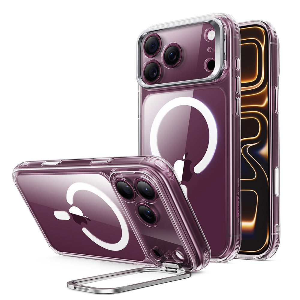 MagSafe-hoesje voor Apple iPhone 18 Pro Max / 17 Pro Max, ESR, Classic Hybrid Kickstand, Transparant