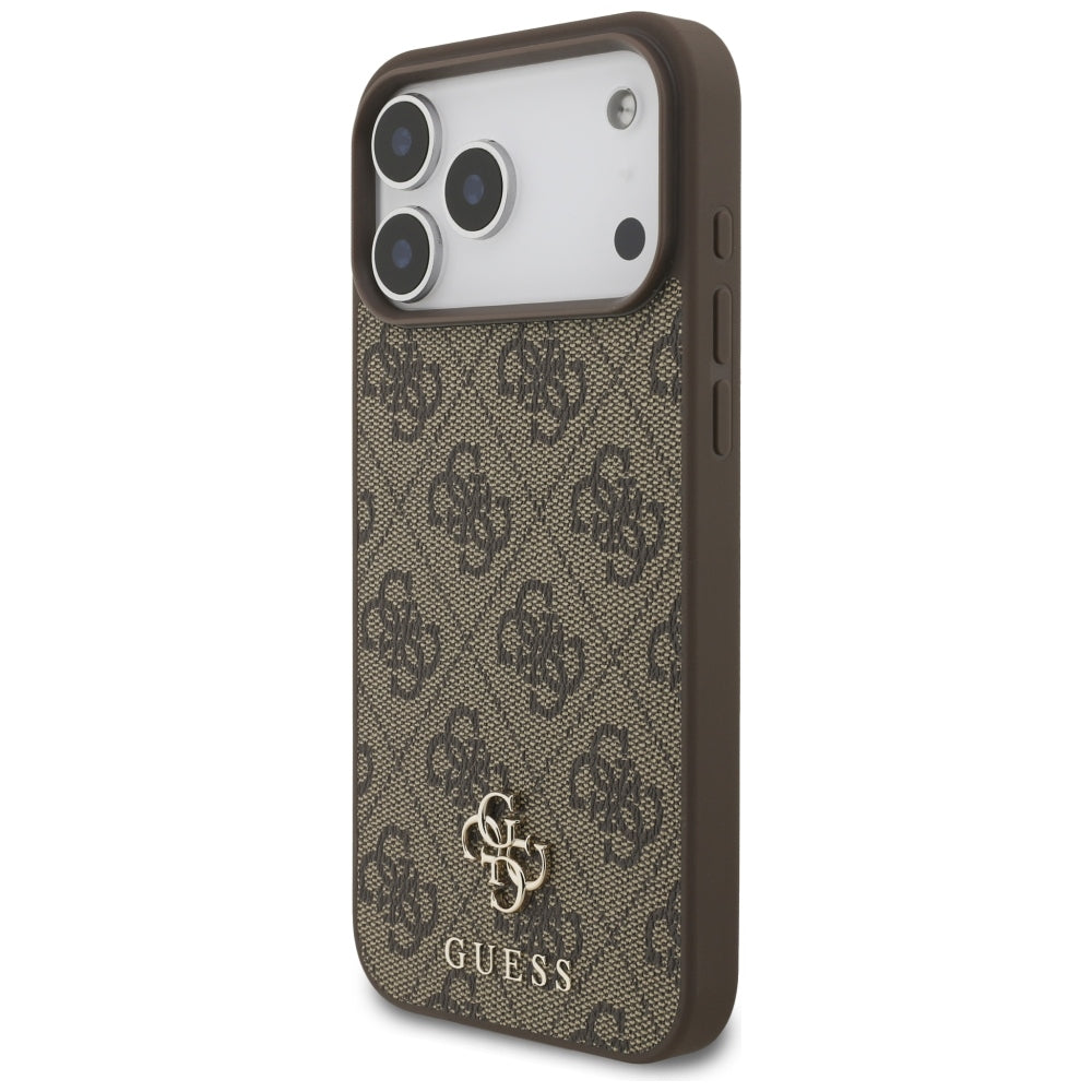 MagSafe-hoesje voor Apple iPhone 18 Pro Max / 17 Pro Max, Guess, 4G Small and Classic, Bruin