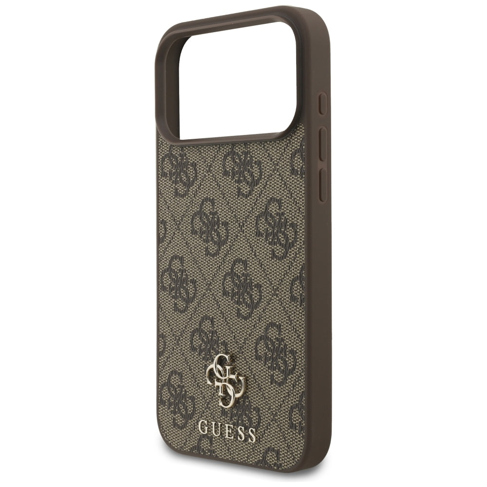 MagSafe-hoesje voor Apple iPhone 18 Pro Max / 17 Pro Max, Guess, 4G Small and Classic, Bruin