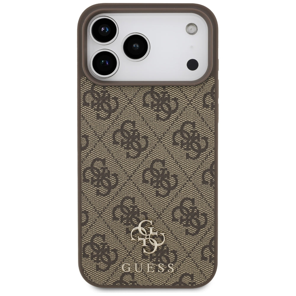 MagSafe-hoesje voor Apple iPhone 18 Pro Max / 17 Pro Max, Guess, 4G Small and Classic, Bruin
