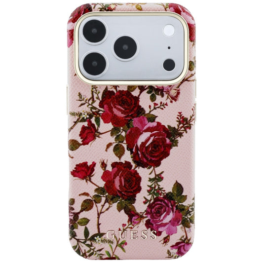 MagSafe-hoesje voor Apple iPhone 18 Pro Max / 17 Pro Max, Guess, Blossom Roses Print, roze