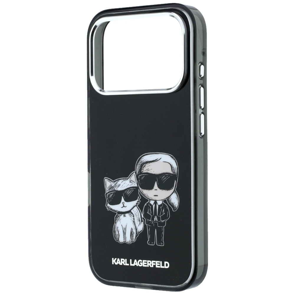 MagSafe-hoes voor Apple iPhone 18 Pro Max / 17 Pro Max, Karl Lagerfeld, IML KC Bodies Sketch Print, Zwart