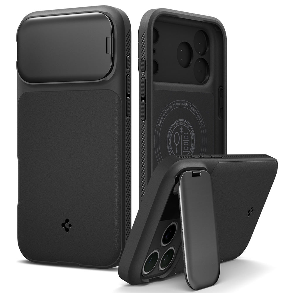 MagSafe-hoesje voor Apple iPhone 18 Pro Max / 17 Pro Max, Spigen, Optik Armor, Zwart ACS09900
