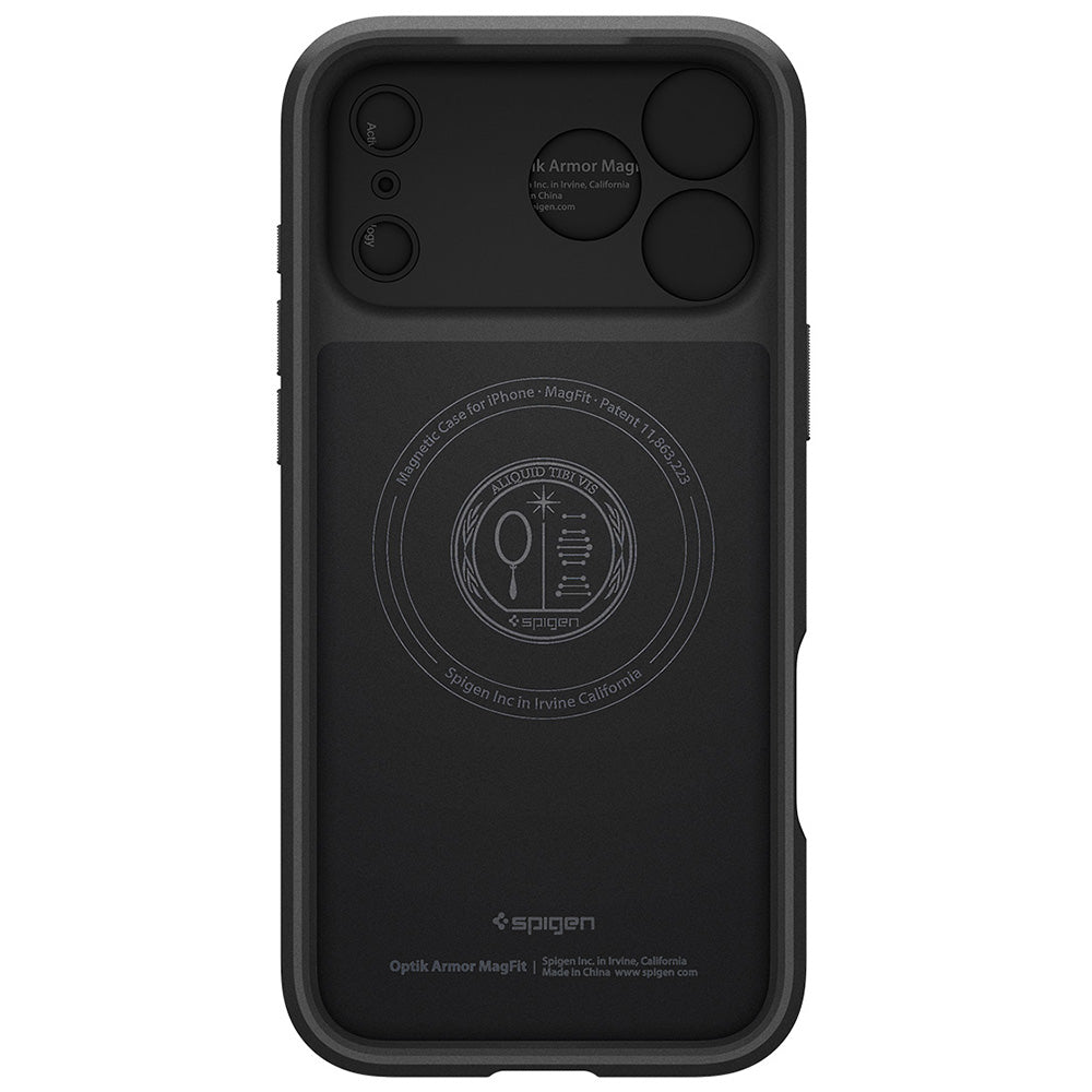 MagSafe-hoesje voor Apple iPhone 18 Pro Max / 17 Pro Max, Spigen, Optik Armor, Zwart ACS09900
