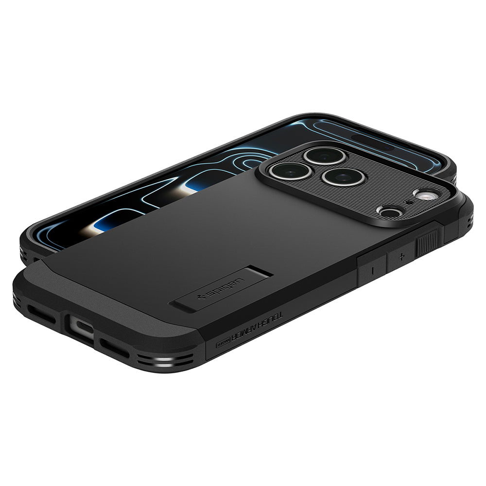 MagSafe-hoesje voor Apple iPhone 18 Pro Max / 17 Pro Max, Spigen, Tough Armor T, Zwart ACS12136