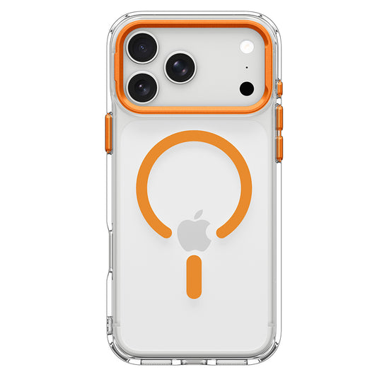 MagSafe-hoes voor Apple iPhone 18 Pro Max / 17 Pro Max, Spigen, Ultra Hybrid Optik S, Transparant Oranje ACS11910