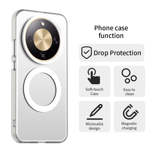 MagSafe hoesje voor Honor Magic8 Lite, Techsuit, CandyCase, Wit